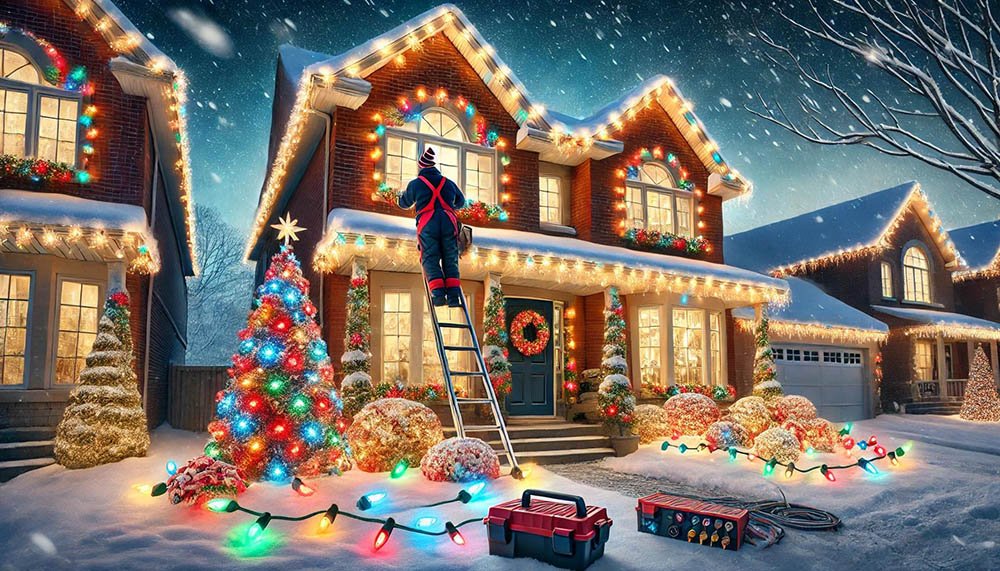 Top Handyman Services in Brampton and North York for Christmas Light Installation