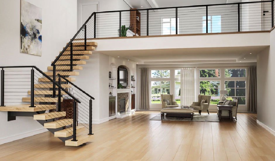 Floating staircase design ideas